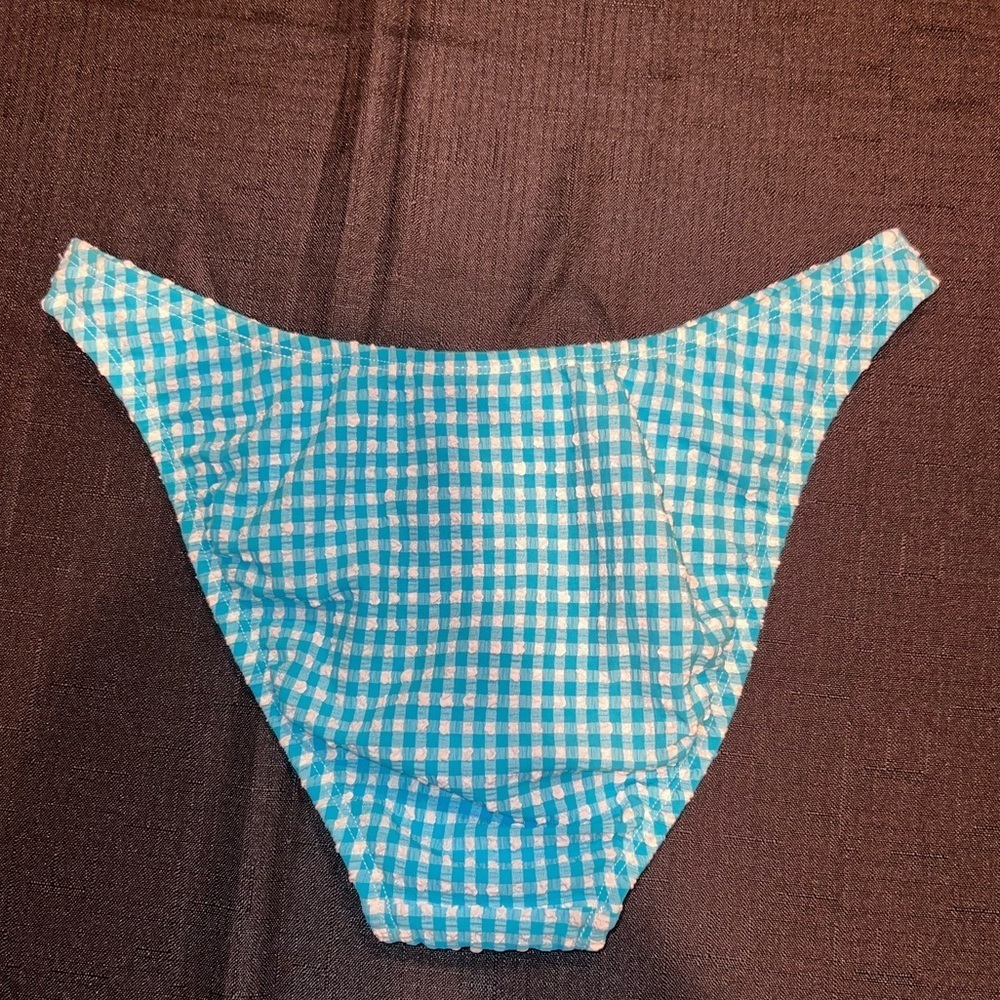 Lilly Pulitzer blue and white bikini bottom - Picture 3 of 5